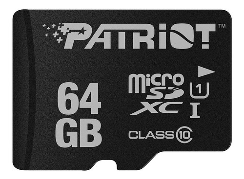 Memoria Para Celular Micro Sd 64gb Clase10 Patriot 80MB/s