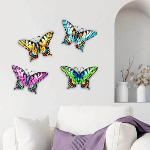 Decoración De Pared De De Pared Adornos De Mariposa Obra 4