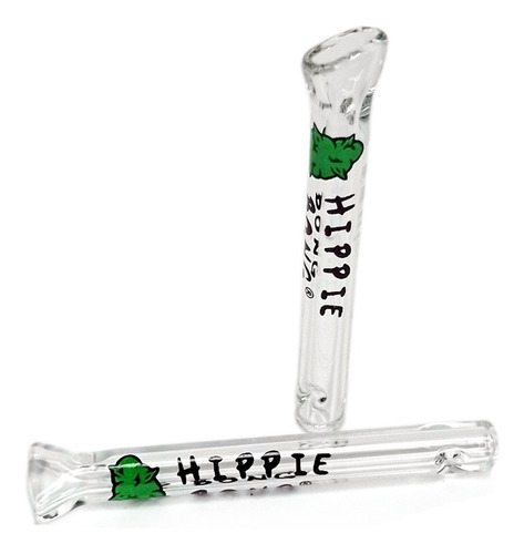 Kit piteira de vidro Hippie Bong 2 unid 