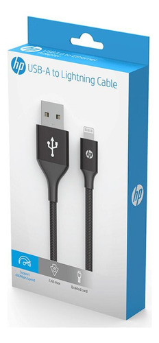 HP Cabo Lightning 1m Preto Dhc-mf101 C/mfi 