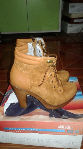 Botas Trujillo Mujer Color Caramelo Nuevo Talla 35