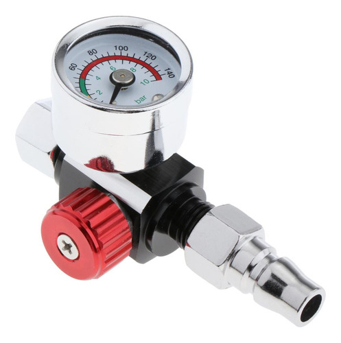 Manómetro De Presión De Aire De Pulverización Rojo 3.2cm
