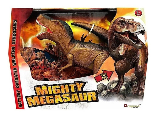 Imagen 2 de 6 de Dinosaurio T Rex Luz Sonido Camina Toy New Cod 80046 Bigshop