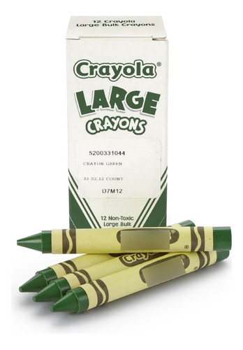 Crayola Crayon S Verde Herramienta Arte Para Niño 12 Unidad