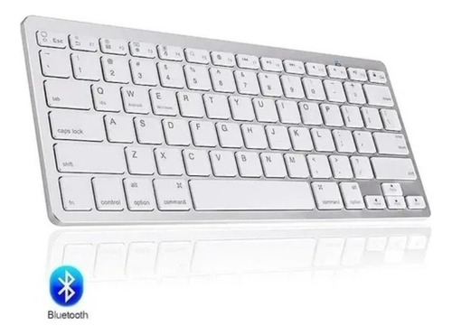 Teclado Bluetooth + Mouse Bluetooth + Sup. Macbook Pro M1 B Cor de teclado Branco
