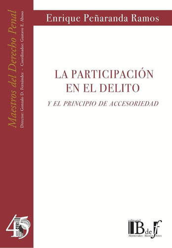La Participacion En El Delito - Peñaranda Ramos, Enrique