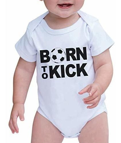 7 Comieron 9 Prendas Baby Boy's Born To Kick Onepiece 6-12 M