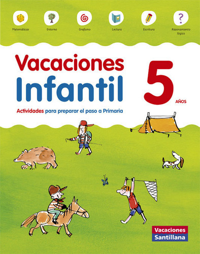 Vacaciones Infantil 5 Aãâos, De Vários Autores. Editorial Santillana Educación, S.l., Tapa Blanda En Español