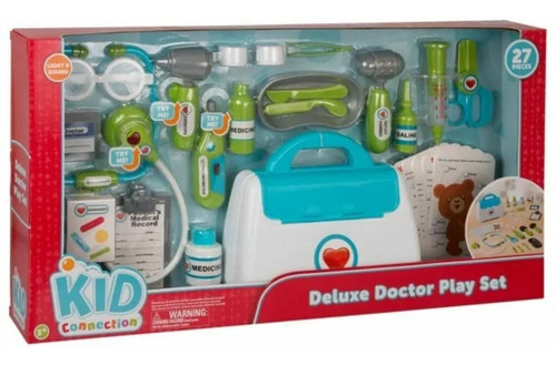 Imagen 1 de 5 de Juguete Set De Doctor Kid Connection 27 Piezas