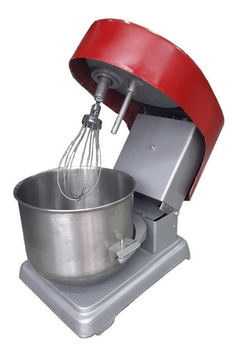 Batidora de pie Migliorini 10 LTS gris y roja 220 V