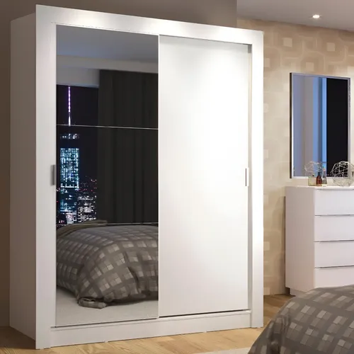 guarda-roupa solteiro Madesa Denver 2 portas