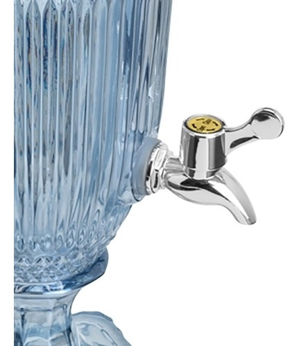 Imagem 2 de 2 de Suqueira De Cristal 2 L Dispenser Azul Persa Lyor