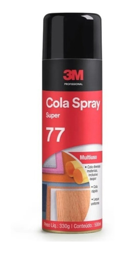 Adhesivo Multipropósito Spray Liquido Super 77  3m X 500 Cc
