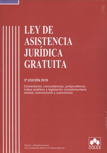 Ley De Asistencia Juridica Gratuita - Vv Aa 