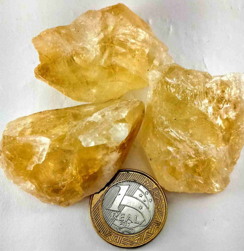 Citrino Pedra Natural Bruta 100g Prosperidade Vitalidade
