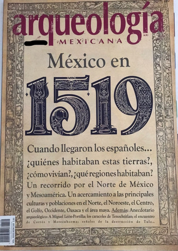 1519 Revista Arqueología Mexicana N. 160 Vol. Xxvii 2019