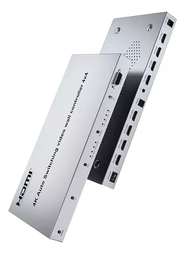 Video Wall Hdmi Com Switch Hdmi 4x4 4k 2 Em 1 Saída Optica