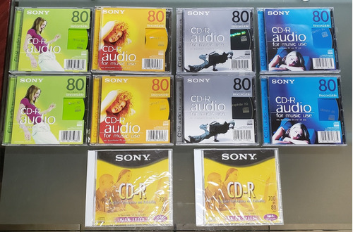 Cd Virgen Sony Cd-r Audio De Colección 10 Discos 