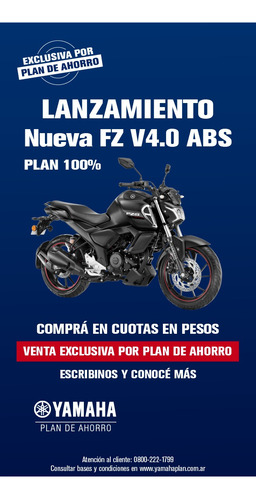 Yamaha Fz V4.0 Nuevo Modelo