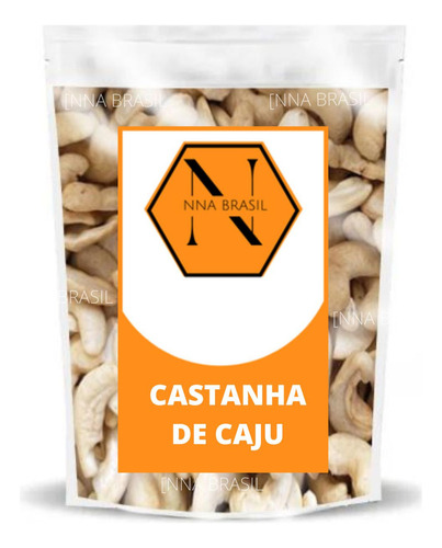 Castanha De Caju Torrada - 500g -bandas S/sal - Nna Brasil