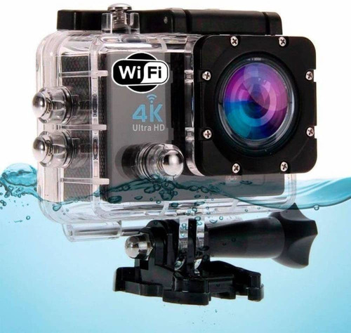 Imagem 3 de 10 de Kit Câmera Esportiva Sport 4k Prova D'água + 32gb + Bateria