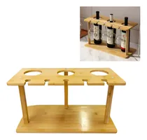 Comprar Rack Porta Vino Copas Porta Vinos Organizador Madera Vinos