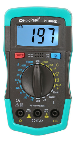 Multímetro Mini Hp4070d Holdpeak De Resistencia De Inductanc