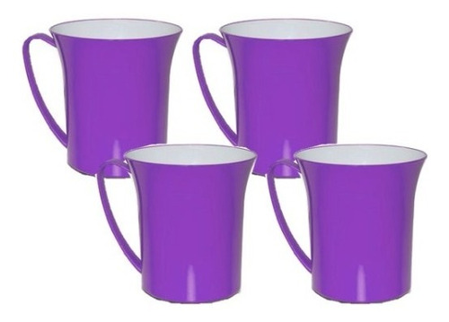 Taza/jarrito Mug Duo Bicolor C/asa Art 5114 X 4u Colombraro