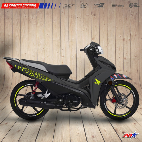 Calcos Honda Wave 110s 2022 Hrc Calcos Fluor O Reflectivas