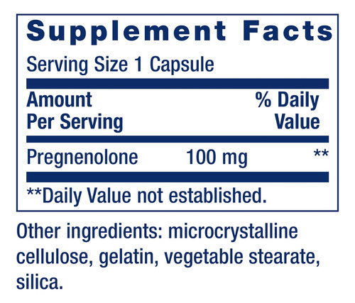 Suplemento Life Extension 7-keto Pregnenolona Cápsulas 150g