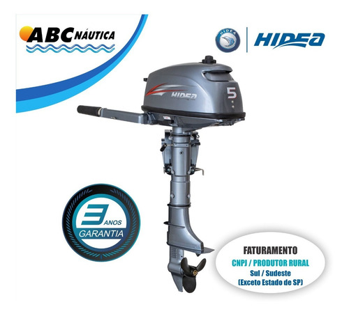 Motor De Popa 5hp Hidea Leia Anúncio