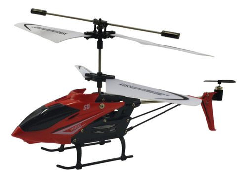 Helicóptero Controle Remoto Pégasus 2 Canais Giroscópio Cor Vermelho