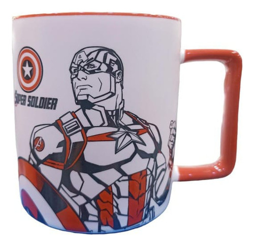 Mug Grande De Superhéroes Avengers Capitan América #2