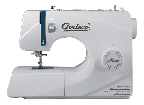Imagen 1 de 2 de Máquina de coser recta Godeco Artista portable blanca 220V