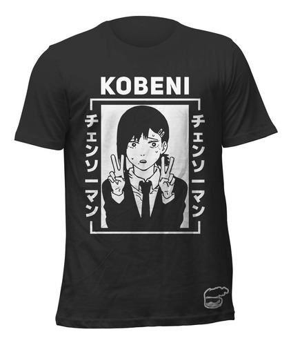 Camiseta Chainsaw Man Kobeni Unissex Camisa Anime