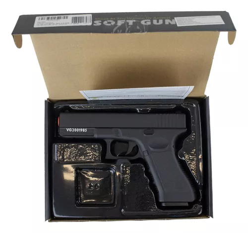 Pistola Airsoft Full Metal Spring Glock Gk-v20 6mm + 1000 Bb