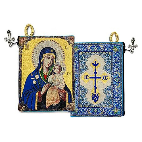 Estuche De Rosario Religioso Imagen De Virgen María Y ...