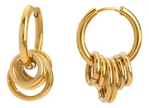 Comprar Aros De Acero Quirúrgico Hipoalergénico Enchapado En Oro 18k