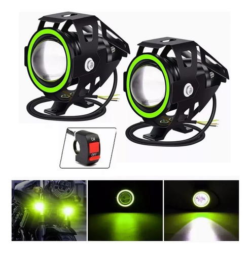 Explorador Ultra Led U7 Ojo Angel + Diablo + Switch Moto