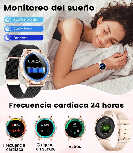 Lige Smartwatch Mujer Fv16-a Rosa 1.43 Hd Llamada Bluetooth Impermeable 100+ Modos Deportivos Para iPhone Andriod