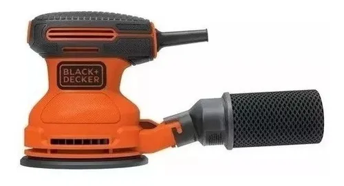 Lijadora roto orbital Black+Decker BDERO100 con sistema velcro naranja 50Hz 180W 220V