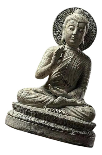 Estatuilla Decorativa De Estatua De Buda Con Base Corta