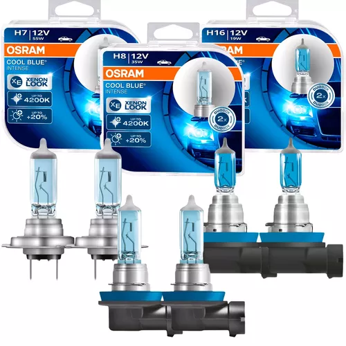 Kit lâmpada do farol - Osram - H8 - 12V - 35W - 4200K - Cool Blue