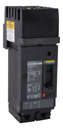 Hda260502 Circuit Breaker, Powerpact H, 50a, 2 Pole, 600vac