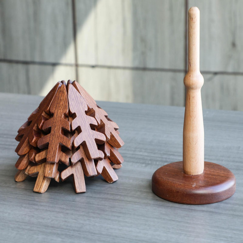 Posavasos De Madera, Salvamanteles De Madera Para Platos