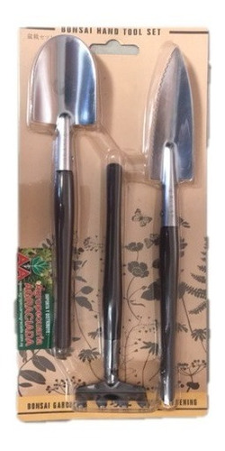 Imagen 1 de 4 de Kit De 3 Palitas Acero Inoxidable Para Macetas Y Jardinería