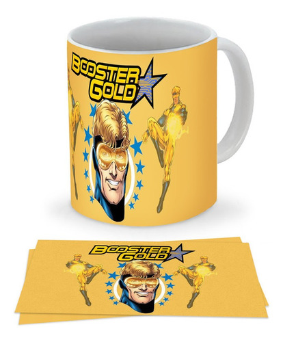 Mug Taza Booster Gold Superheroe Dc Comic 002