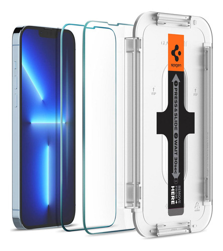 Spigen Vidrio Templado iPhone 13 Pro Max / 14 Plus (2 Und)