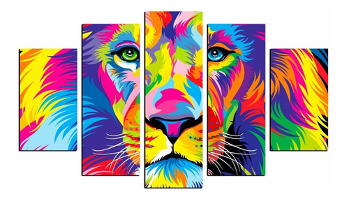 Cuadro Decorativo Leon 100 X 70 Cm