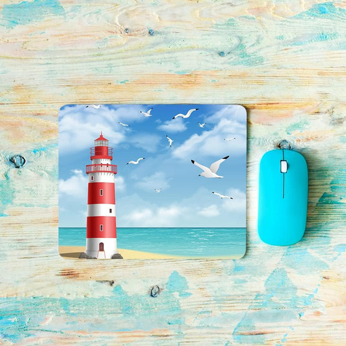 Beabes Lighthouse Mouse Pad Sin Deslizamiento Base De Goma N